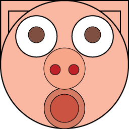 stuPIG's face Logo